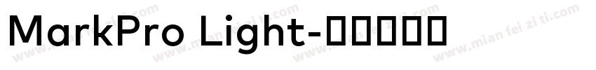 MarkPro Light字体转换